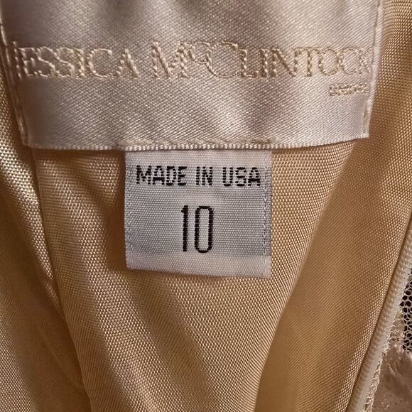 Vintage Jessica McClintock -NWT - Bridal Wedding Dress Gown Size 10 - Picture 6 of 7